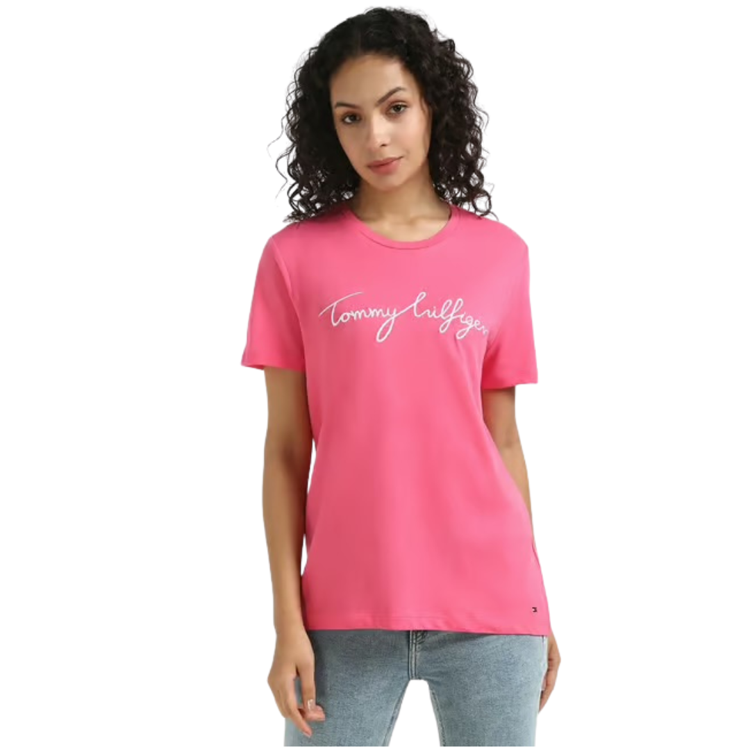 Franela Tommy Hilfiger Rosa Fuerte Para Mujer