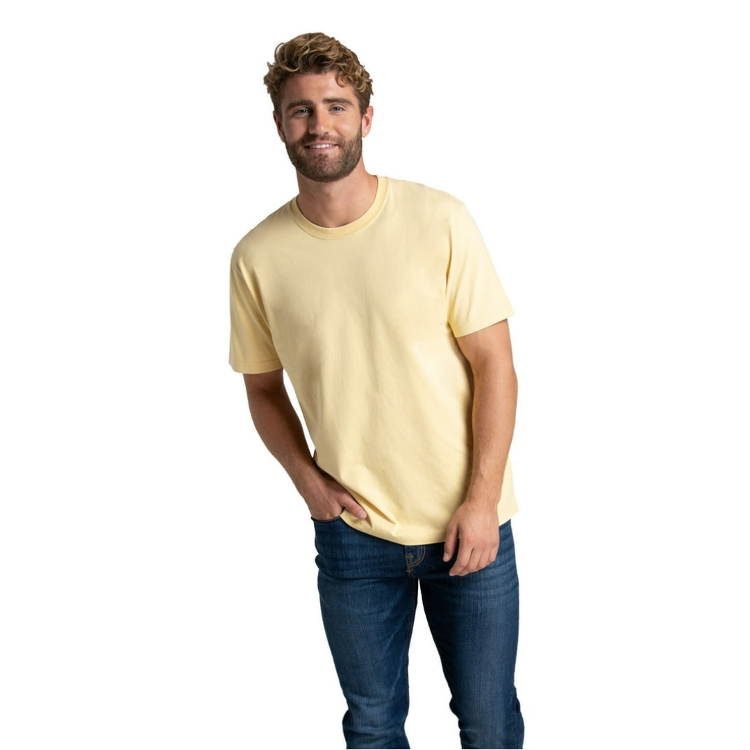 Franela Fruit of the Loom Garment Dyed Amarillo Trigo Para Hombre