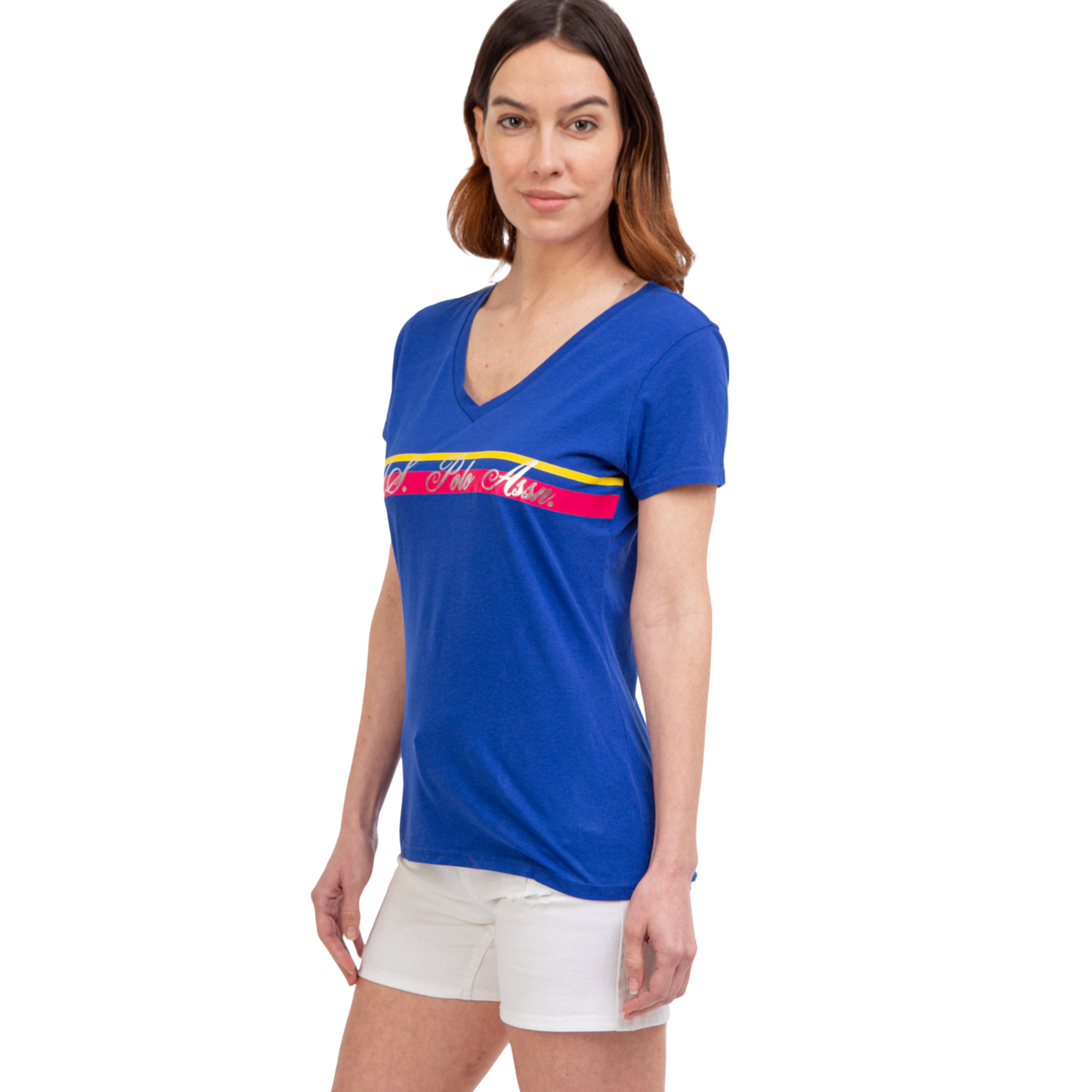 Franela Polo Cuello En V Para Mujer