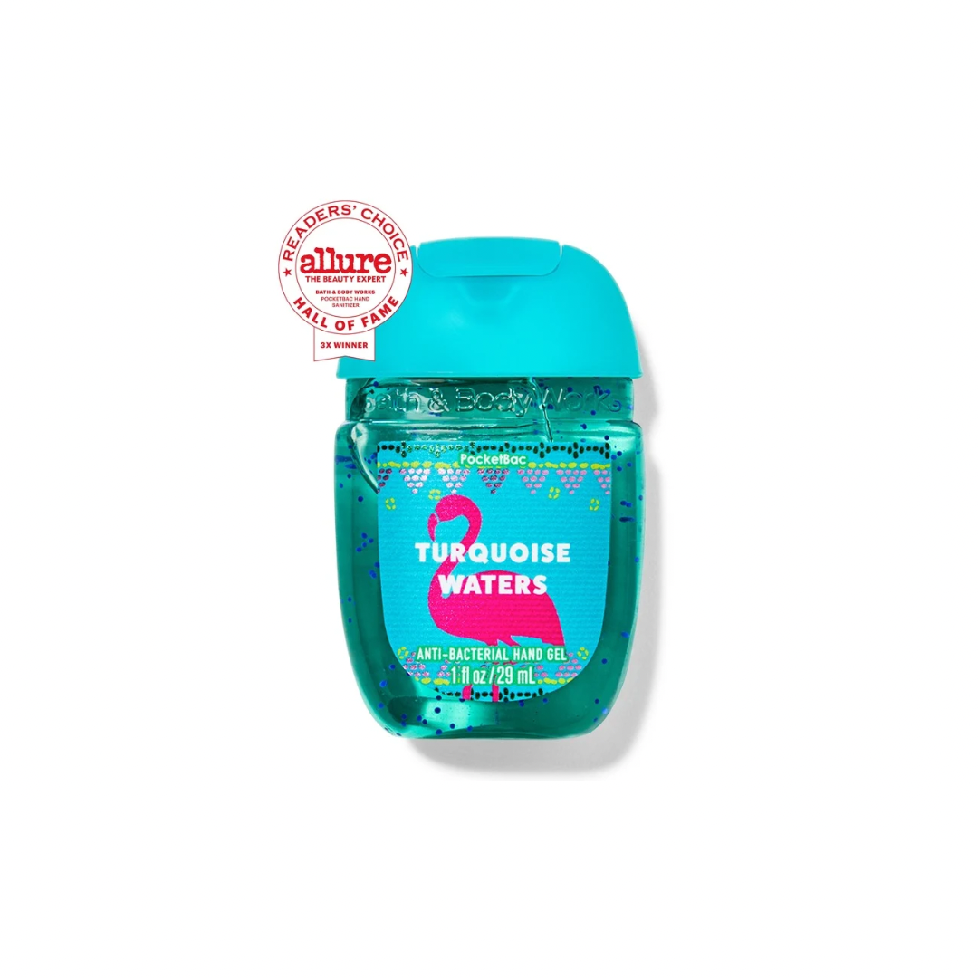 Set Holder + Gel Antibacterial Turquoise Waters + Gel Antibacterial Fresh Cut Lilacs de Bath & Body Works