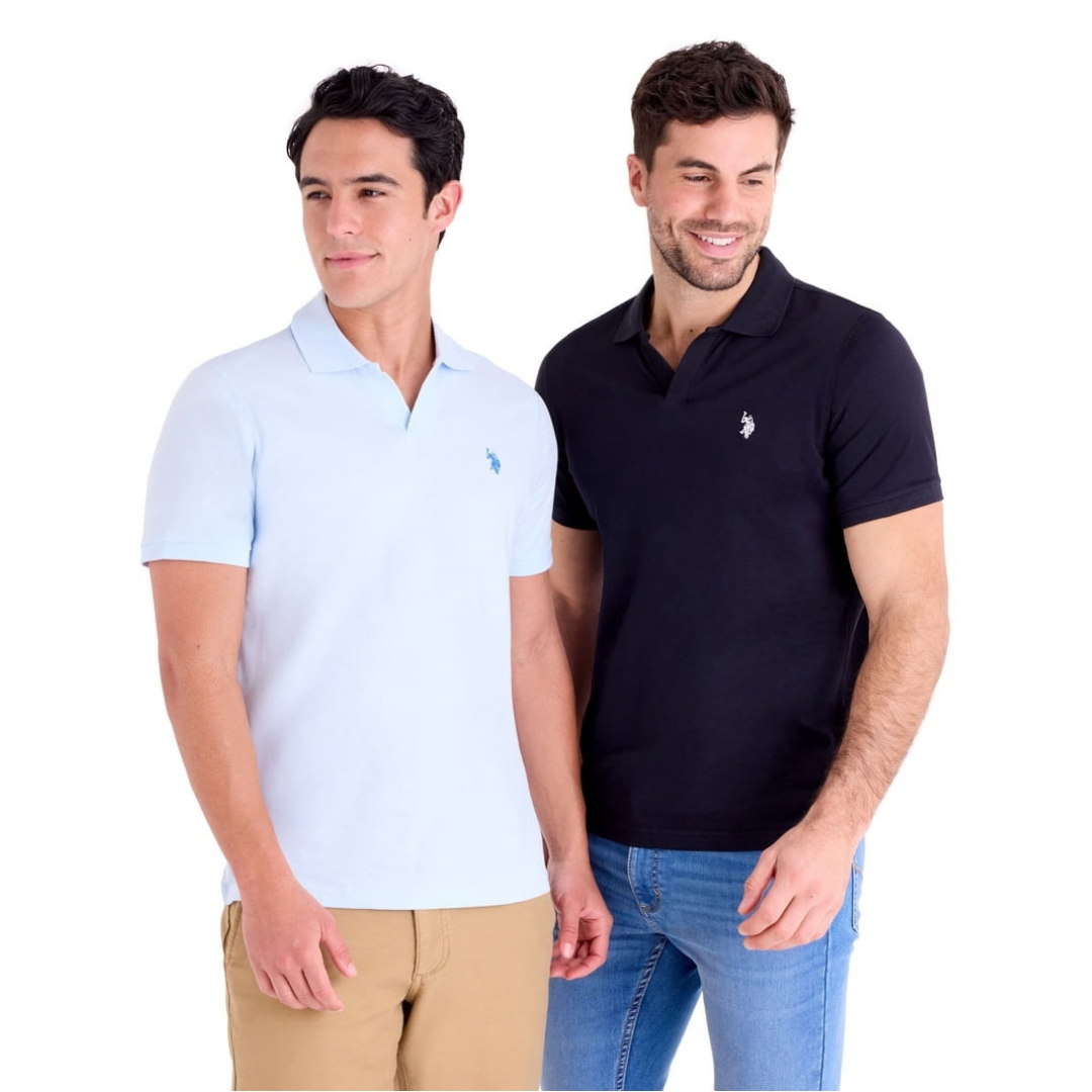 Chemise U.S. Polo Assn. Negra Para Hombre