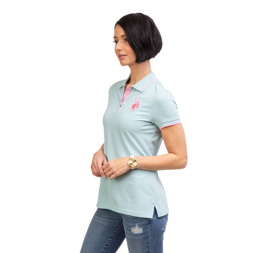 Chemise Polo Logo Grande Para Mujer