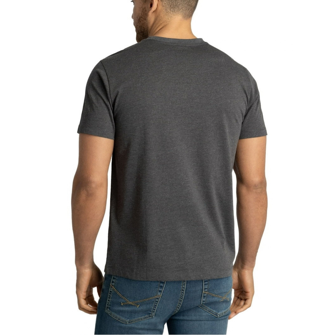 Franela U.S. Polo Assn. Básica Con Bolsillo Gris Oscuro Para Hombre