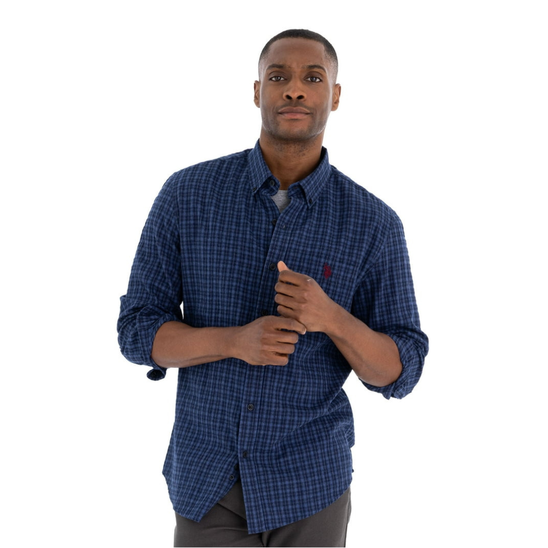 Camisa Polo Manga Larga Para Hombre