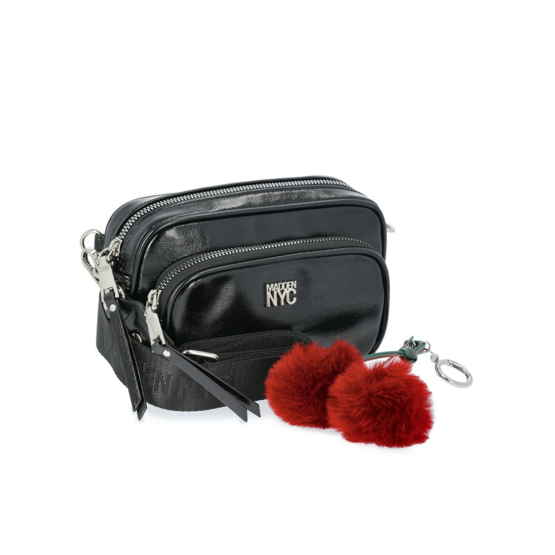 Crossbody Madden NYC Negro Con Llavero