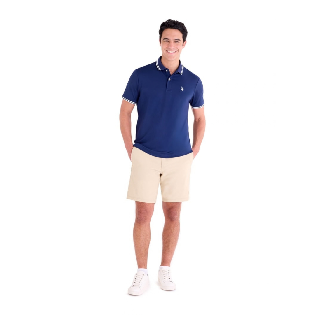 Chemise U.S. Polo Assn. Azul Marino con Detalles Blancos Para Hombre