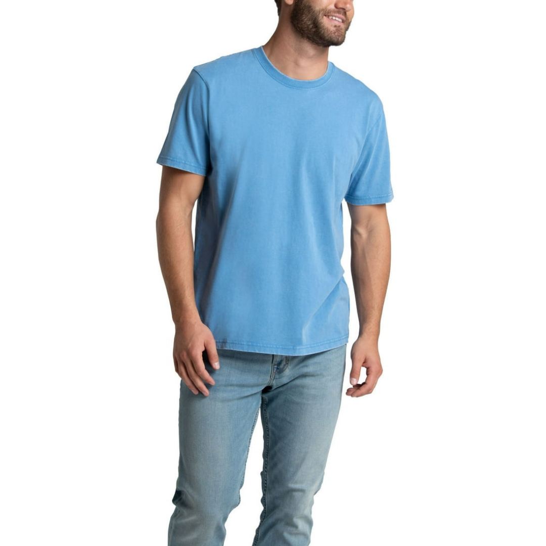 Franela Fruit of the Loom Garment Dyed Azul Favorito Para Hombr