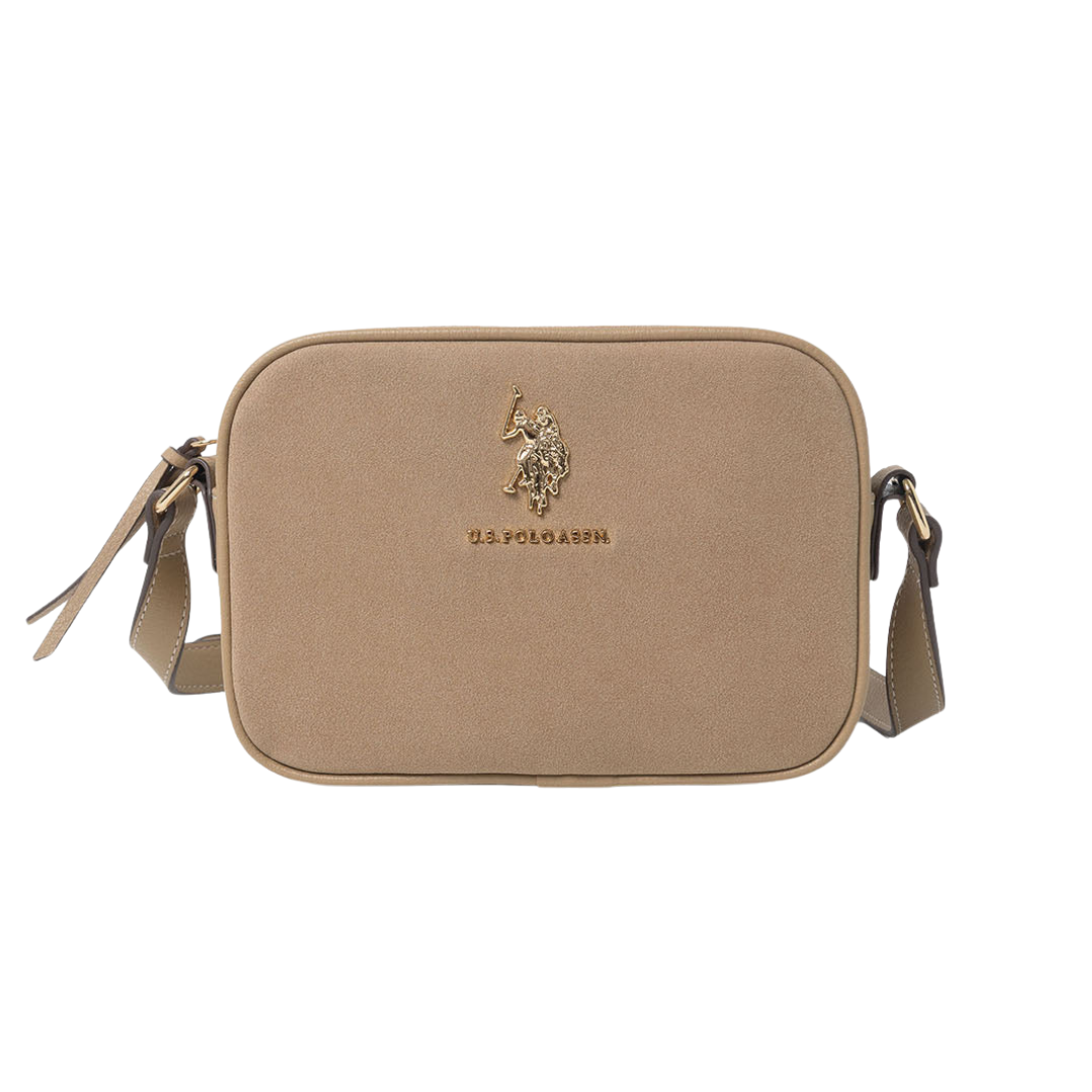 Crossbody Polo Neutro De Gamuza