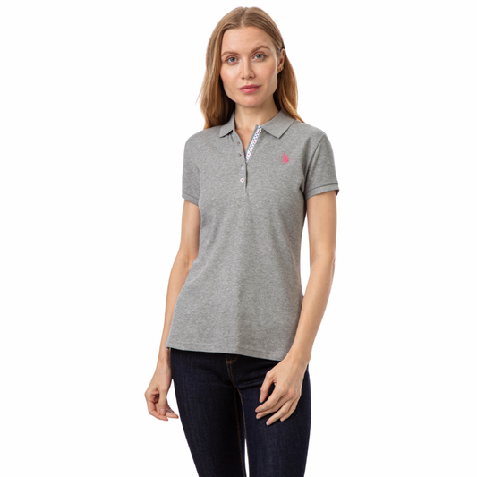 Chemise Polo Gris Para Mujer