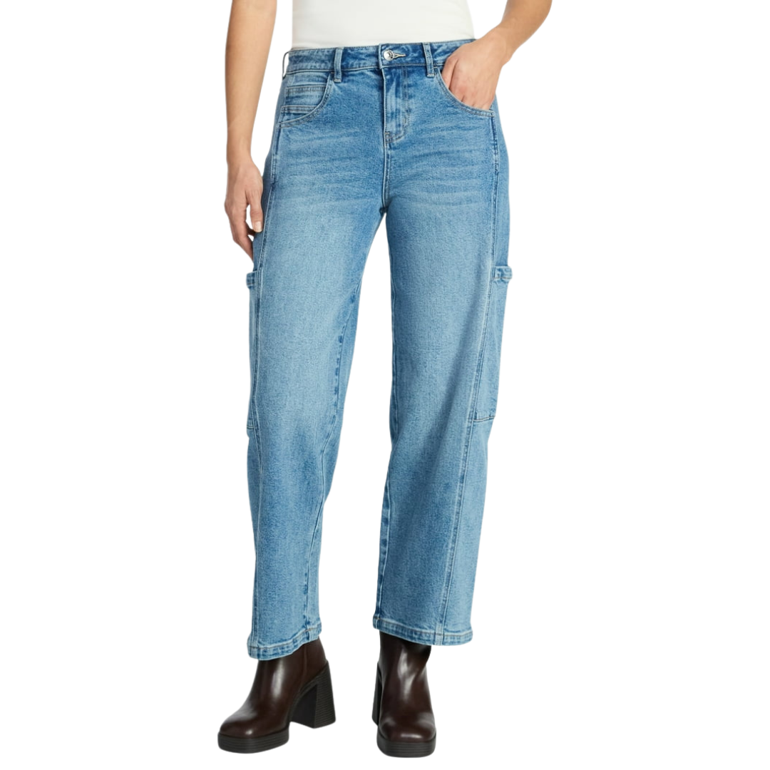 Jeans Vaqueros Rectos Estilo Skater Azul Claro Madden NYC
