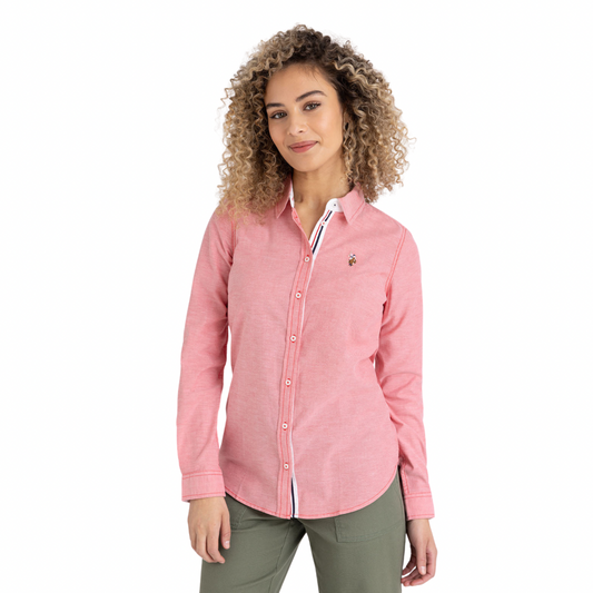 Camisa Polo Manga Larga Para Mujer