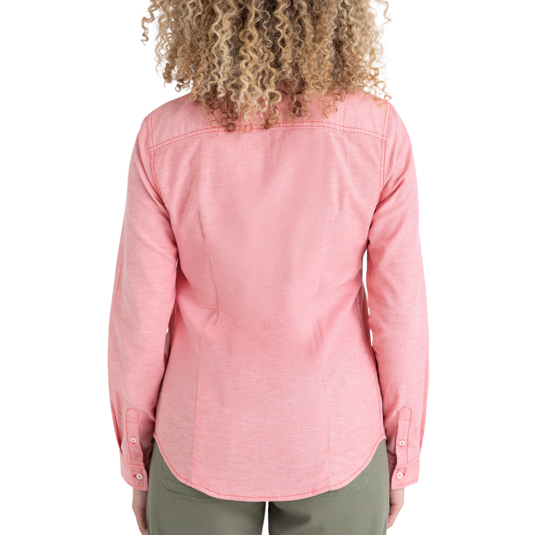 Camisa Polo Manga Larga Para Mujer