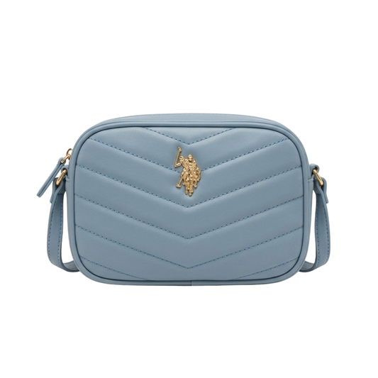 Crossbody Polo Color Azul Acolchado En V