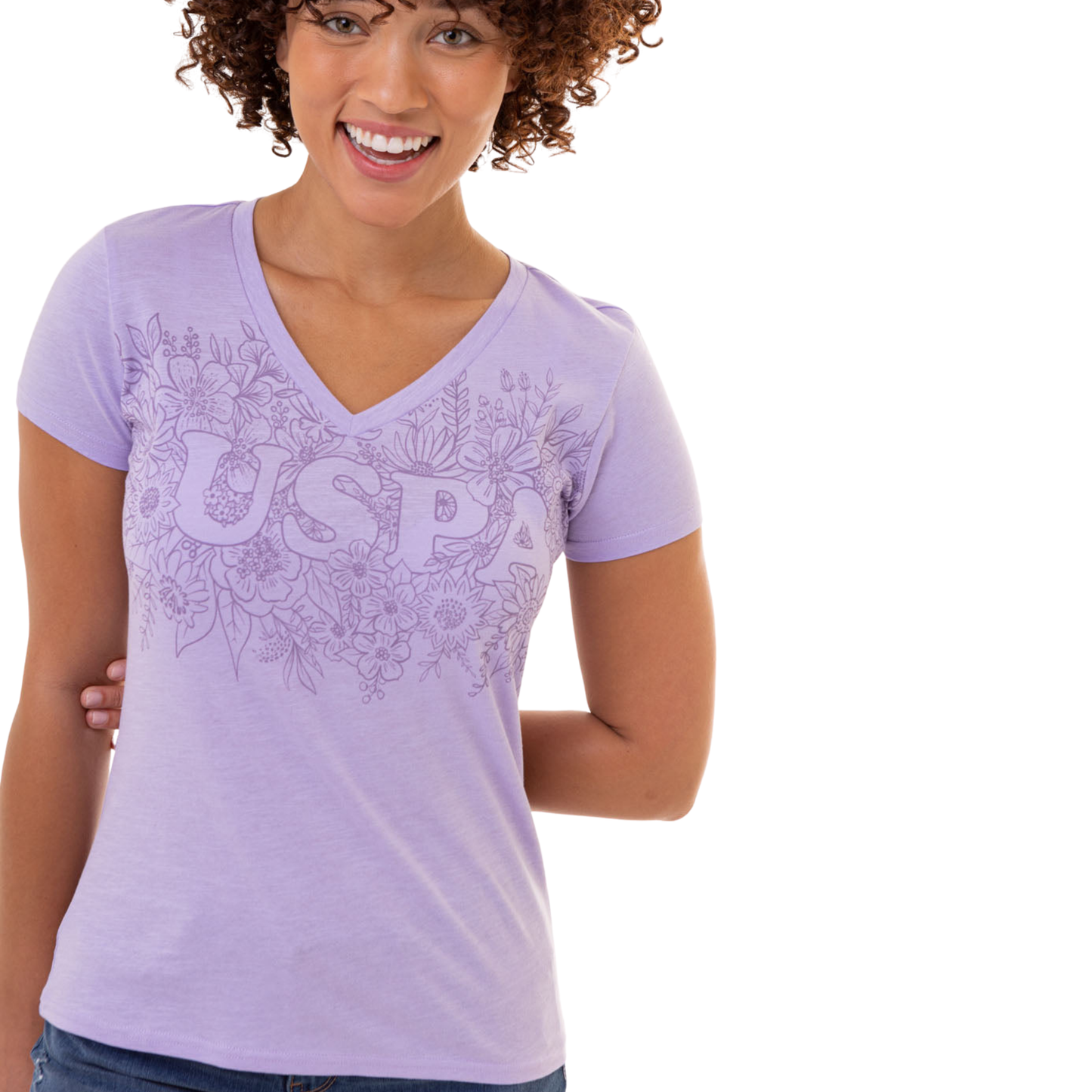 Franela Polo Con Estampado Floral Para Mujer
