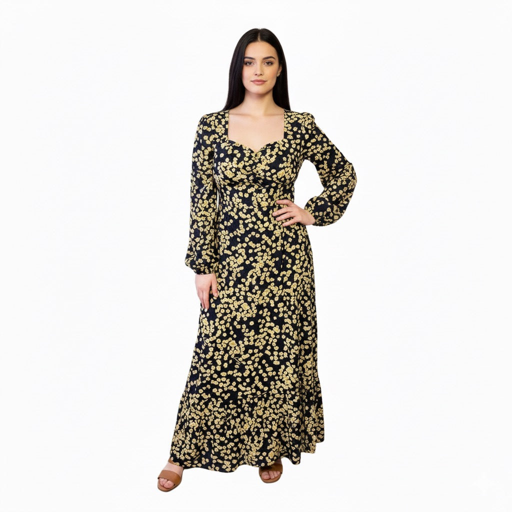 Vestido Tommy Hilfiger Largo Floral Para Mujer