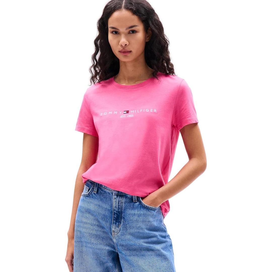 Franela Tommy Hilfiger Rosa Fuerte Para Mujer