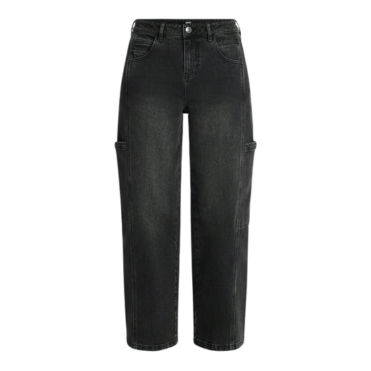 Jeans Vaqueros Rectos Estilo Skater Negro Deslavado Madden NYC