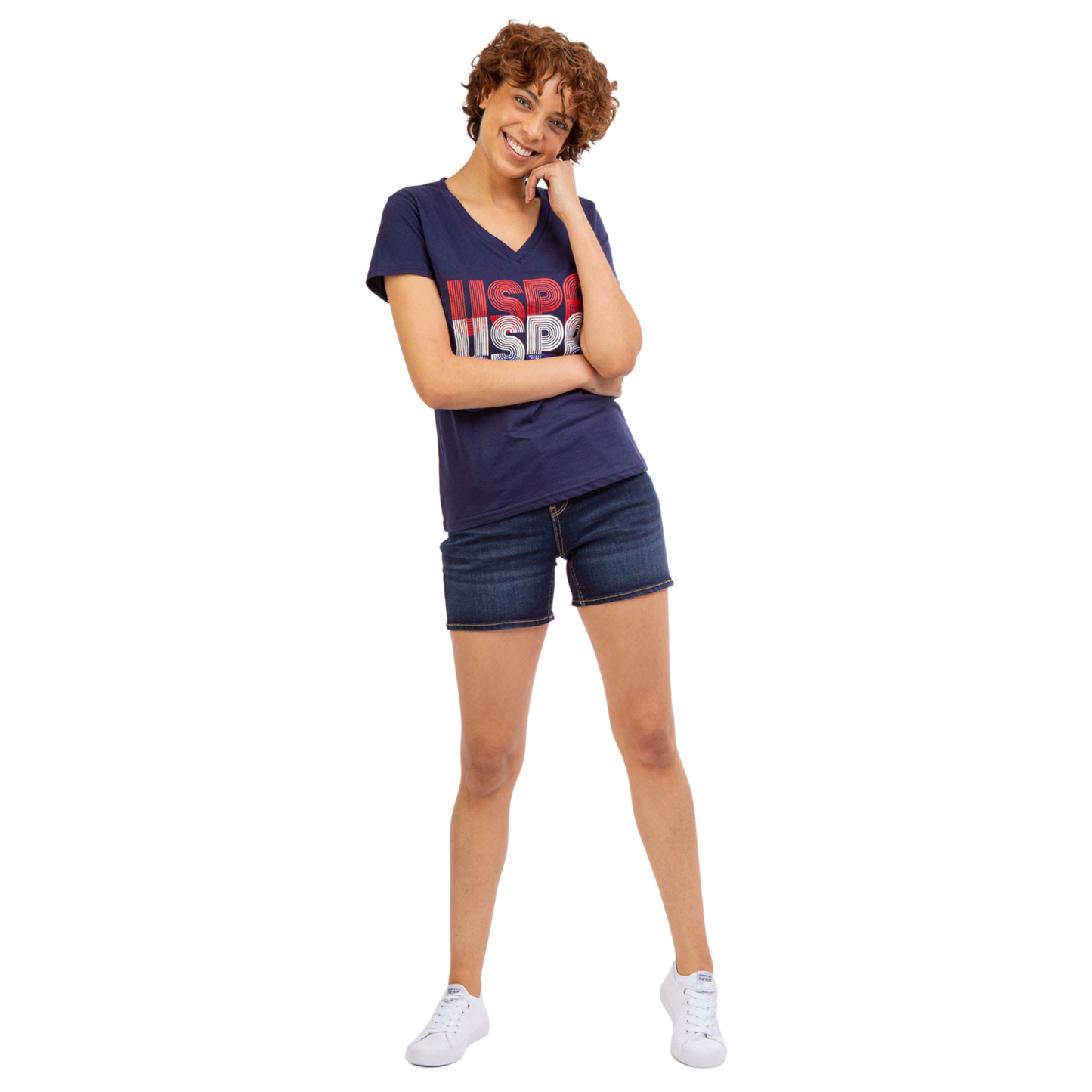 Franela Polo Cuello En V Para Mujer