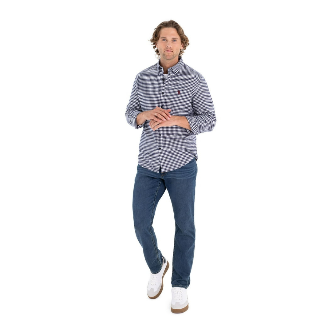 Camisa Polo Manga Larga Para Hombre