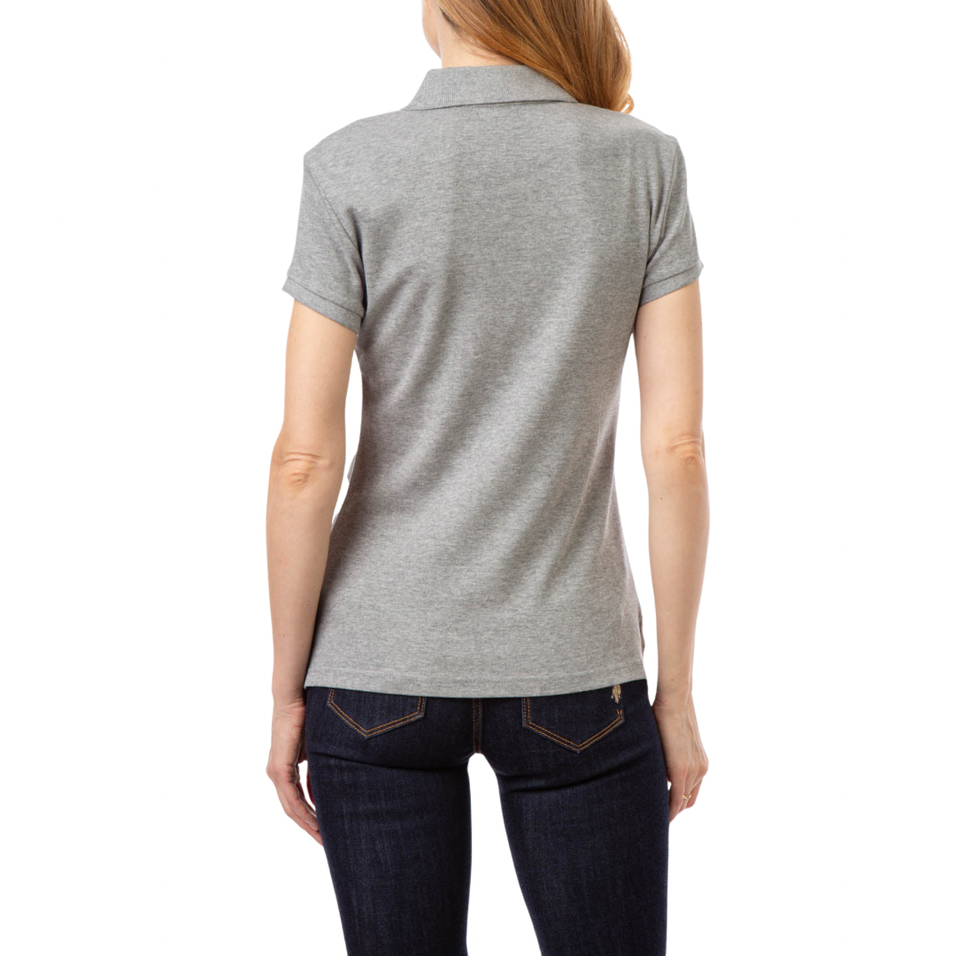 Chemise Polo Gris Para Mujer