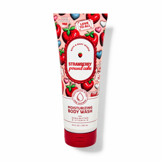 Gel De Baño Hidratante Strawberry Pound Cake Bath & Body Works