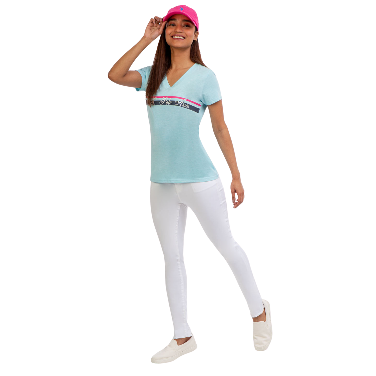 Franela Polo Cuello En V Para Mujer