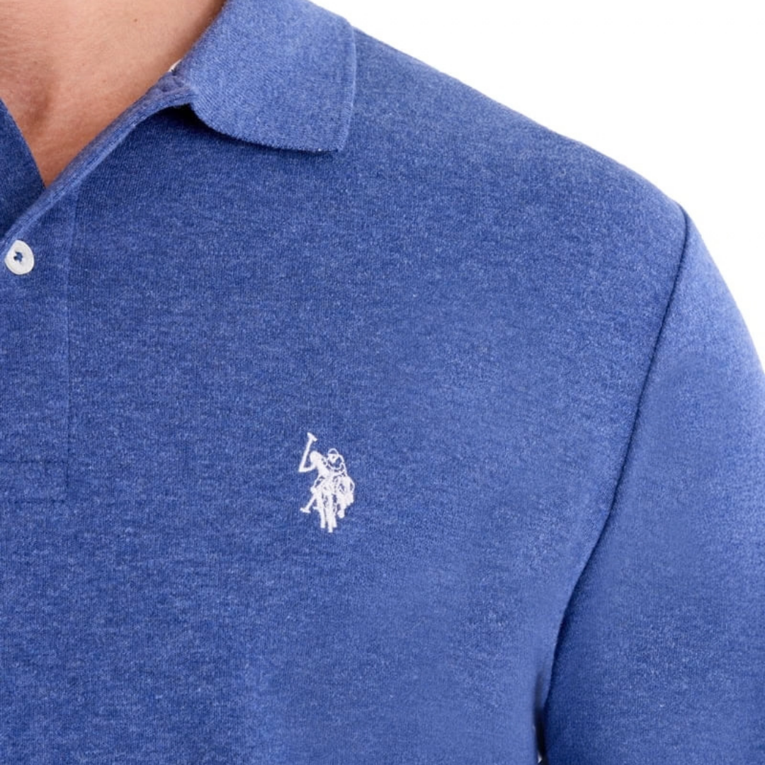 Chemise U.S. Polo Assn. Azul Jaspeado Para Hombre