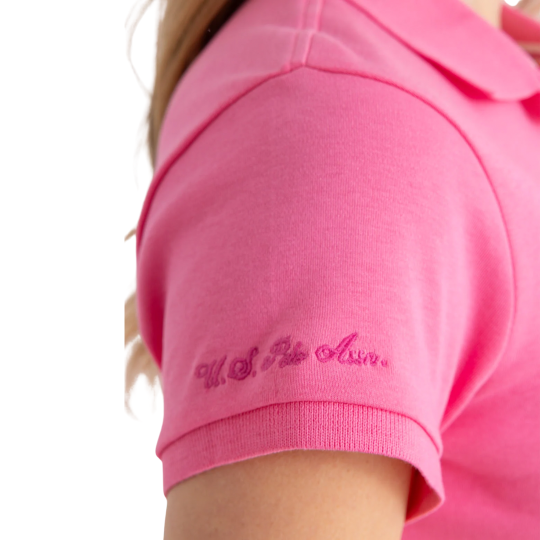 Vestido Polo Piqué Rosa Vibrante Para Mujer