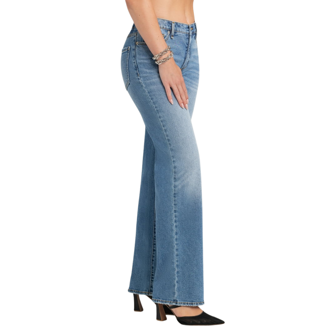 Pantalón Jessica Simpson Rosa Mid Rise Relaxed Straight Jeans