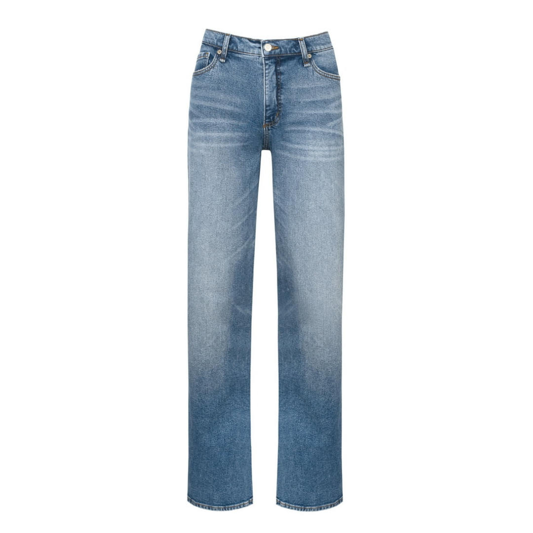 Pantalón Jessica Simpson Rosa Mid Rise Relaxed Straight Jeans