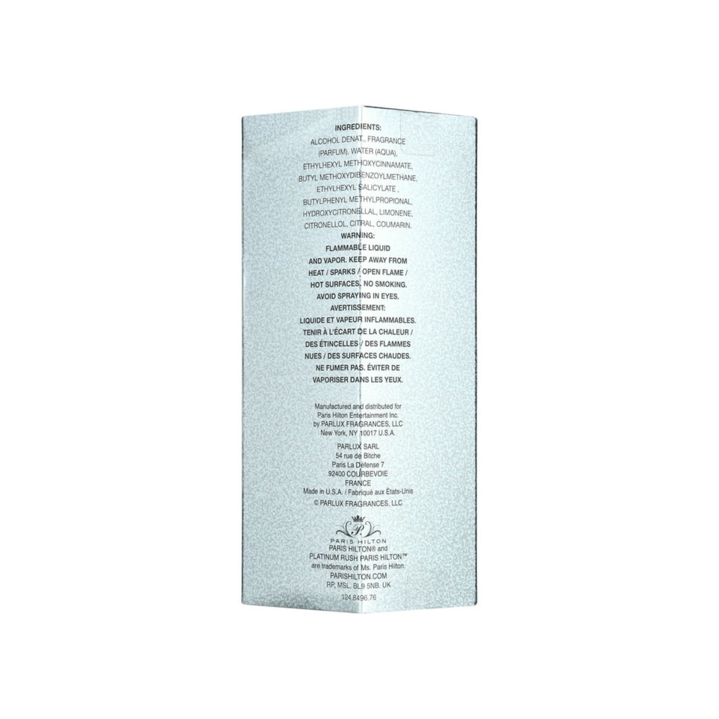 Perfume Paris Hilton Platinum Rush 100 ml Para Mujer