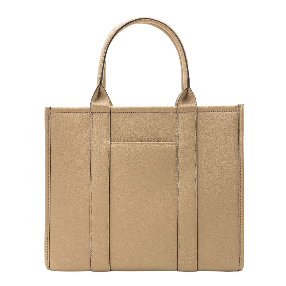 Cartera Polo Color Taupe Con Correa Cruzada