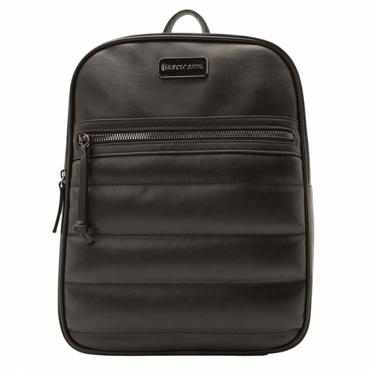 Bolso Polo Negro Grande Acolchado De Channel