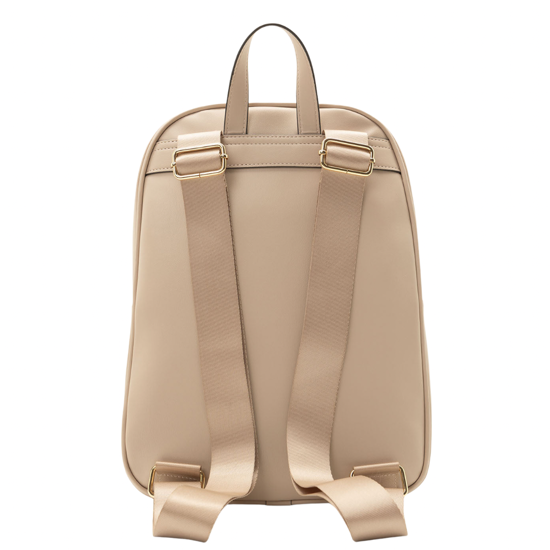 Bolso Polo Beige Grande Acolchado De Channel