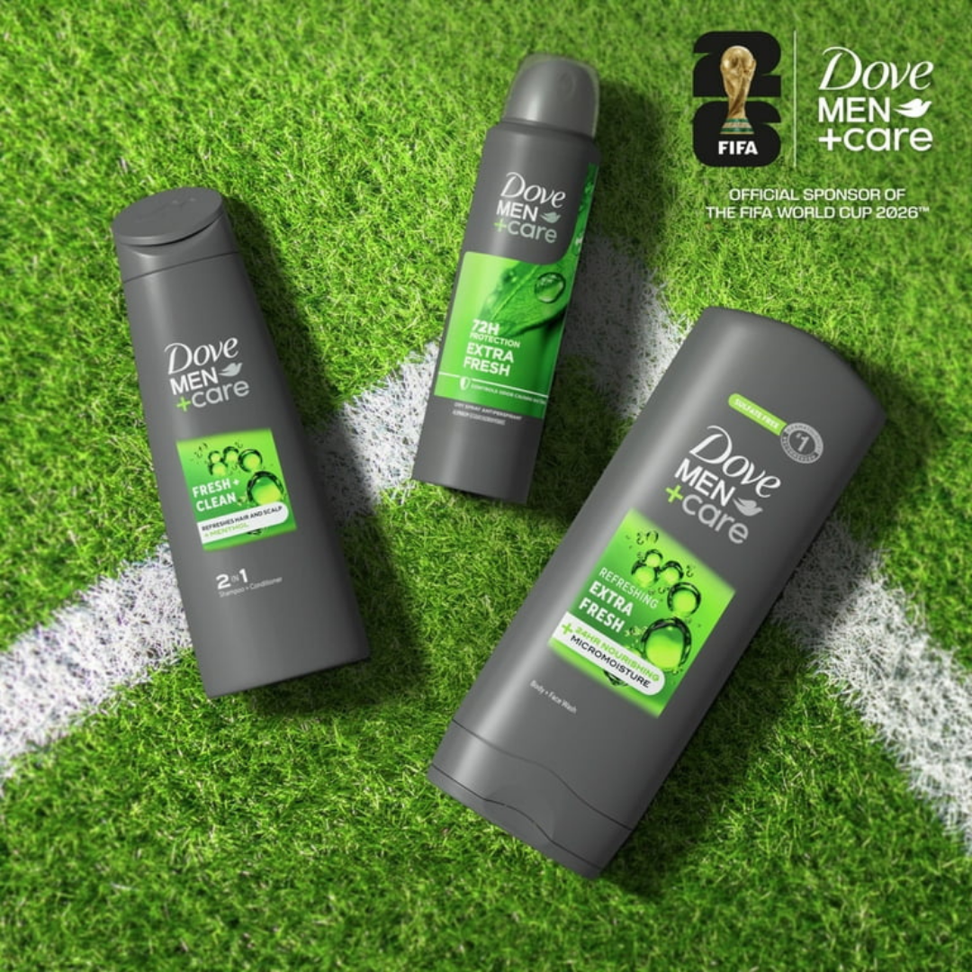 Set de Regalo Dove Men+Care: Edición Especial Fútbol Extra Fresh (3 Piezas + Neceser)