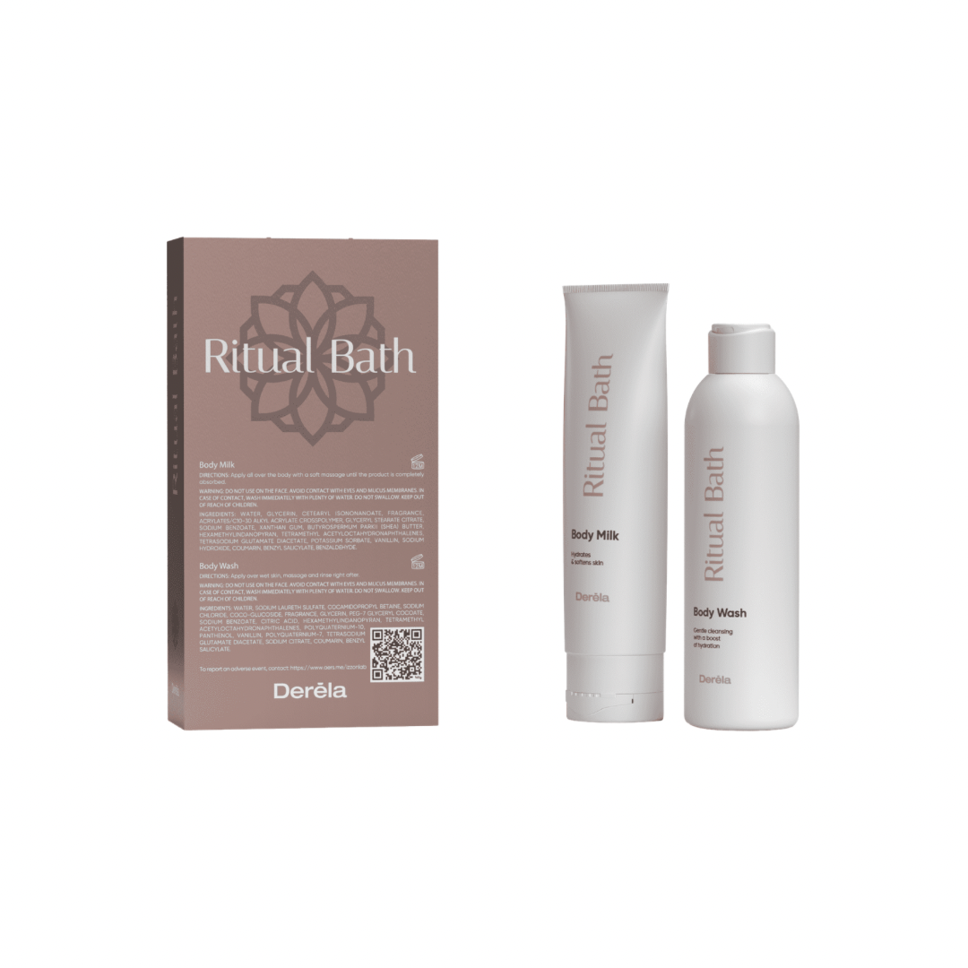 Derela Ritual Bath & Body Set Dúo De Cuidado Corporal Gel De Ducha y Leche Corporal (Hecho en España)