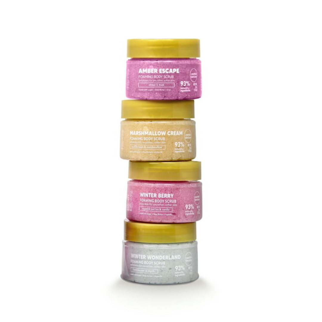 Set de 4 Exfoliantes Corporales Espumosos Onyx Professional