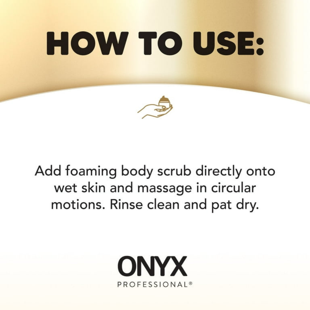 Set de 4 Exfoliantes Corporales Espumosos Onyx Professional