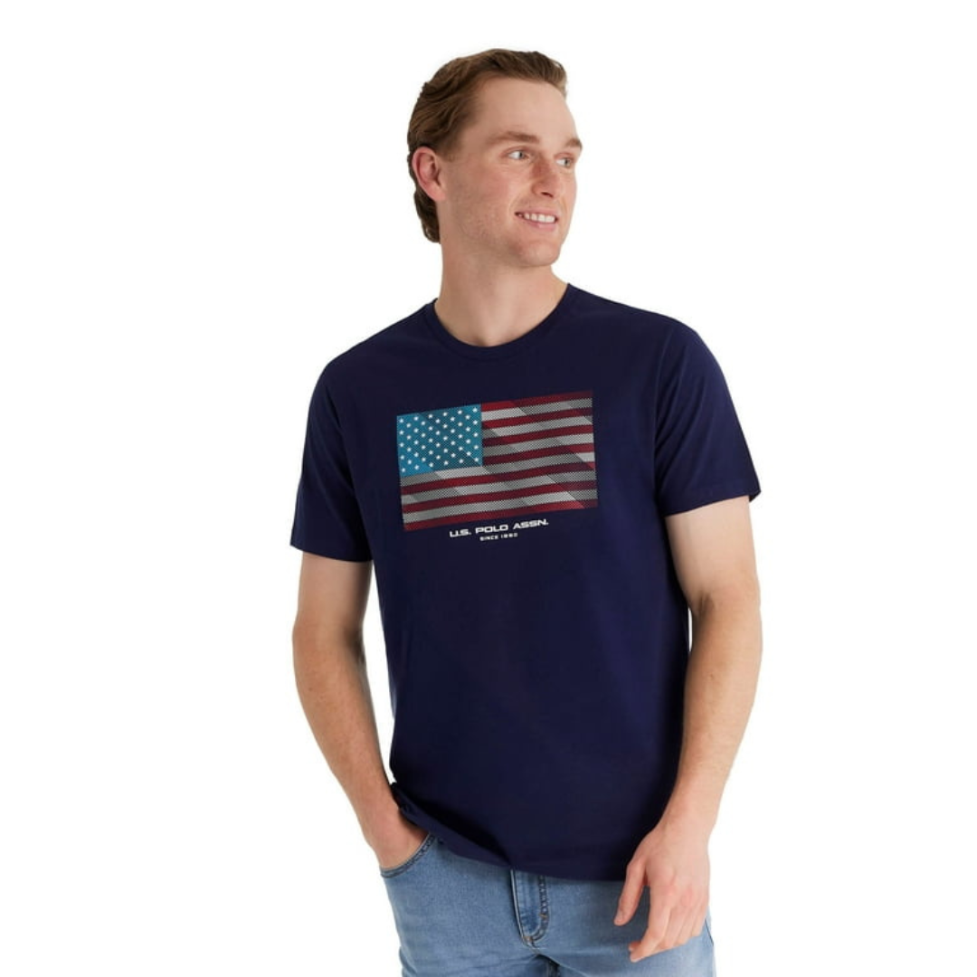 Franela Polo Ralph Lauren Azul Marino de hombre, algodón piqué. Tallas S a XL disponibles. Original Importada de USA.